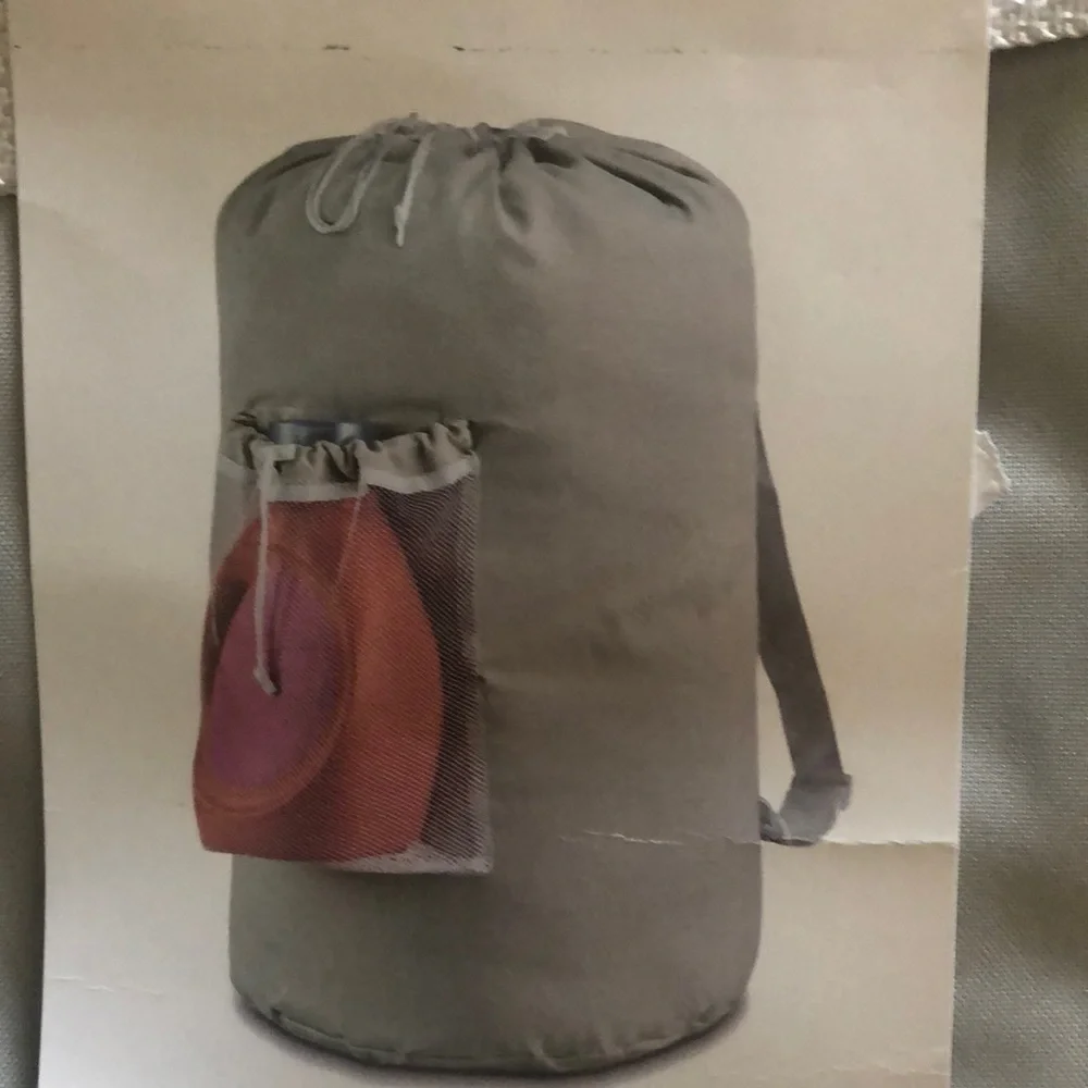 Gray Laundry Backpack